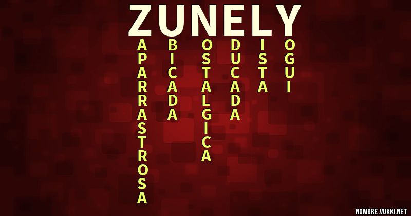 Acróstico zunely