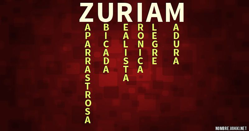 Acróstico zuriam