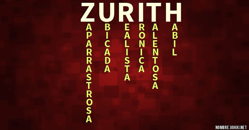 Acróstico zurith