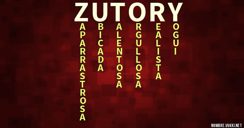 Acróstico zutory