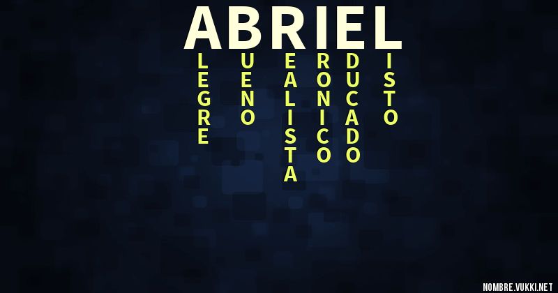 Acróstico abriel