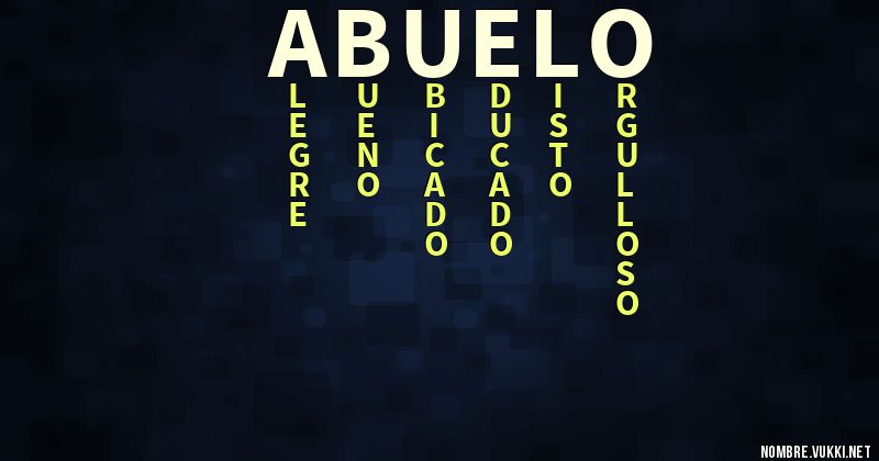 Acróstico abuelo