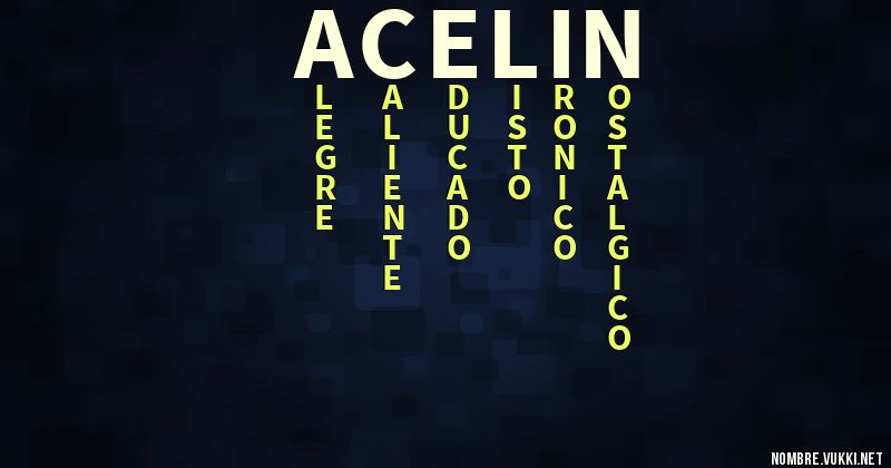 Acróstico acelin