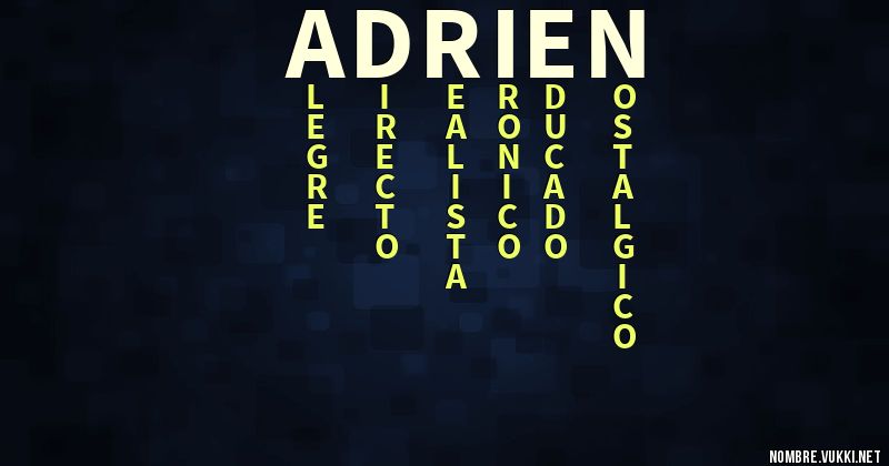 Acróstico adrien