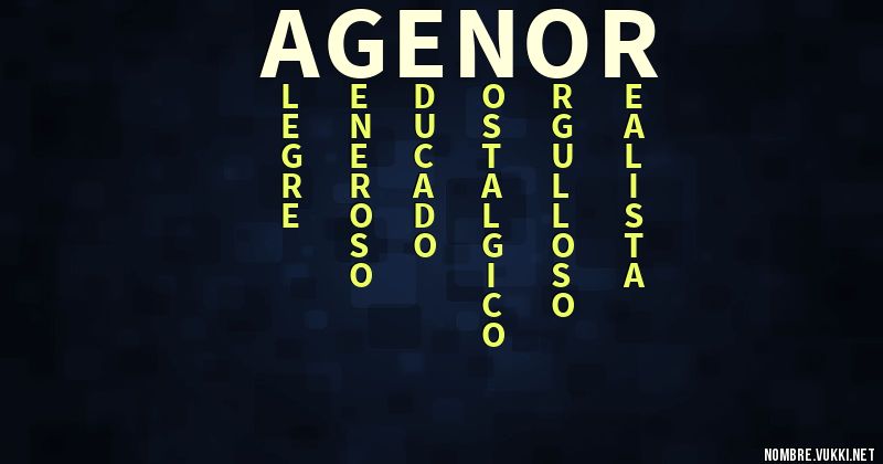 Acróstico agenor