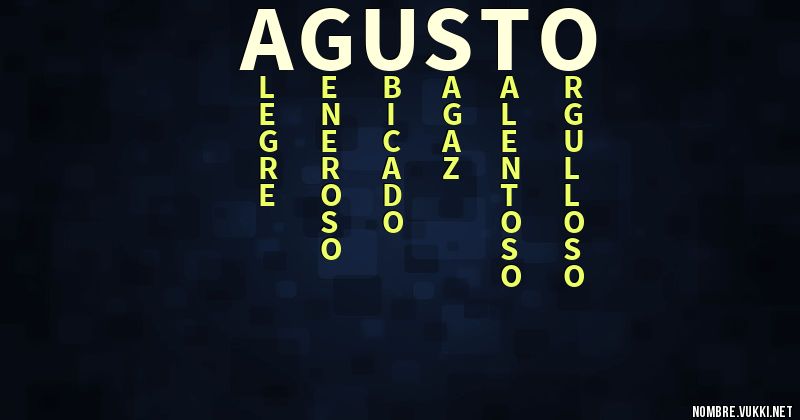 Acróstico agusto