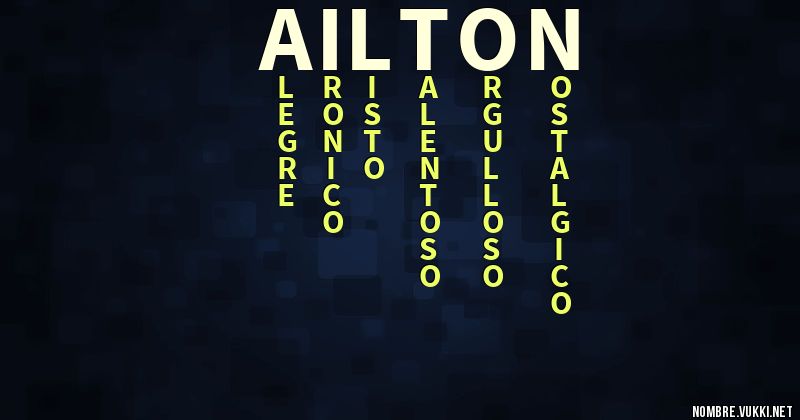 Acróstico ailton