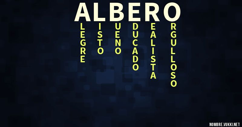 Acróstico albero