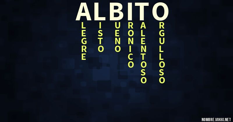 Acróstico albito