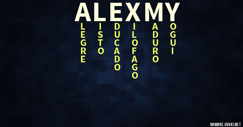 Acróstico alexmy