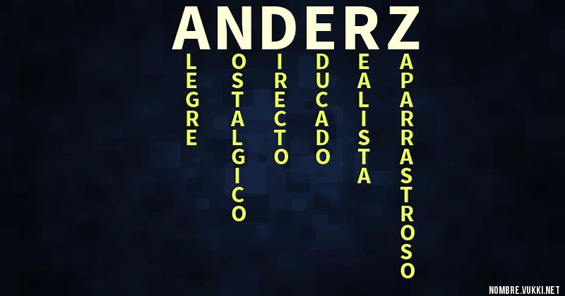 Acróstico ander. z