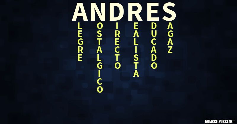 Acróstico andrÉs