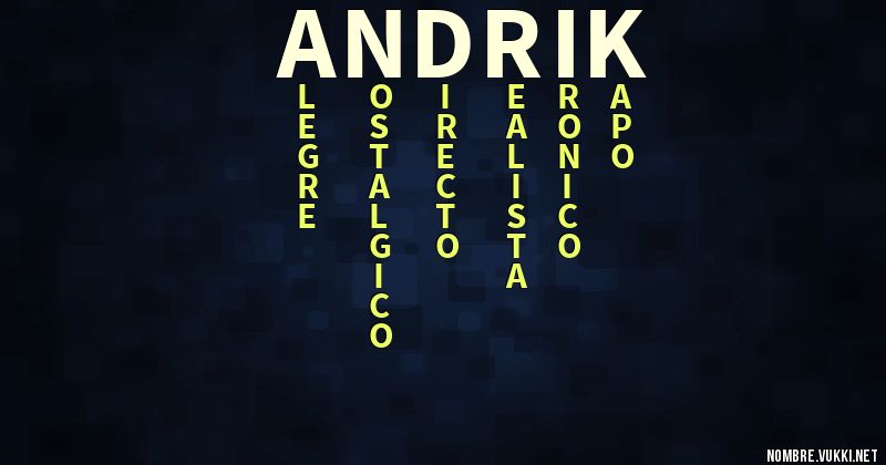 Acróstico andrik