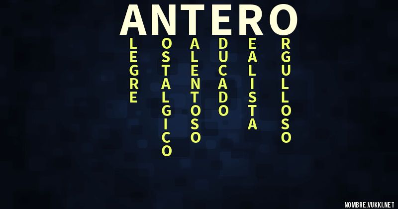 Acróstico antero