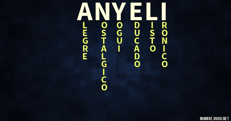 Acróstico anyeli