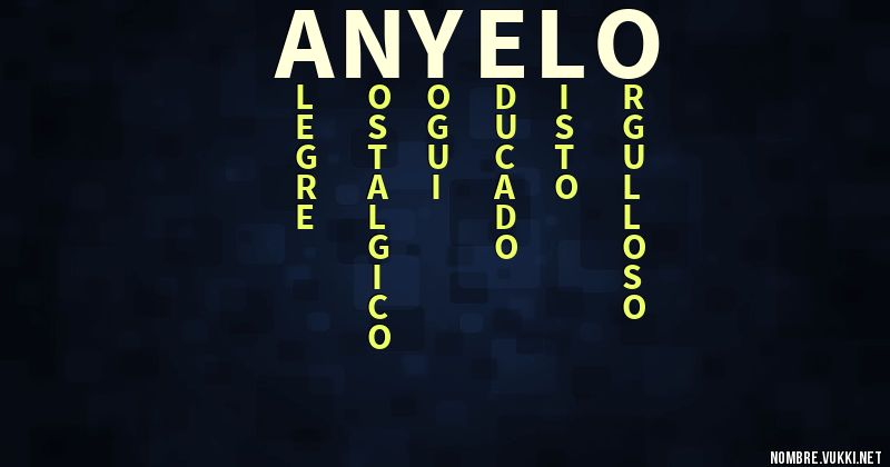 Acróstico anyelo