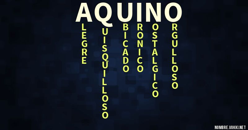 Acróstico aquino