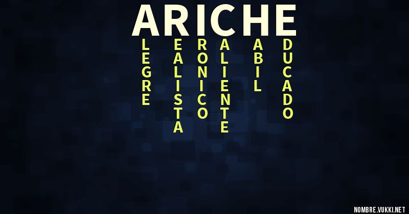 Acróstico ariche