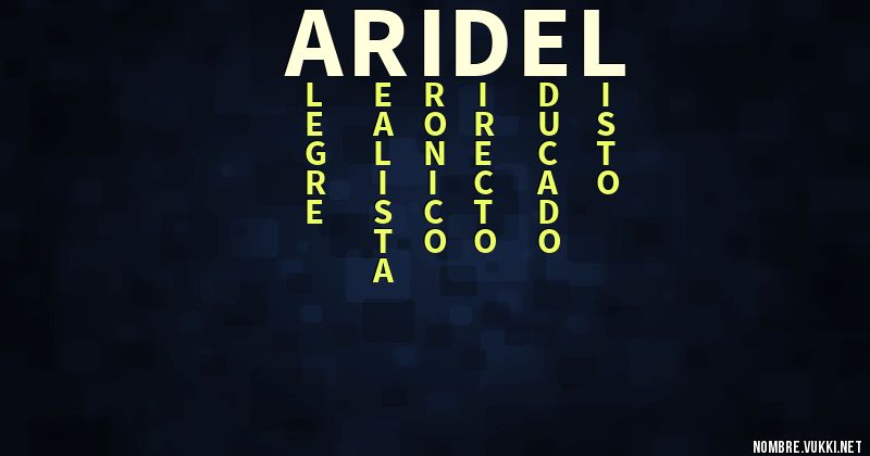 Acróstico aridel