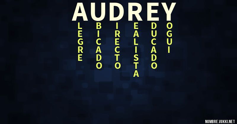 Acróstico audrey