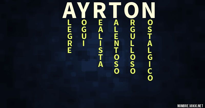 Acróstico ayrton