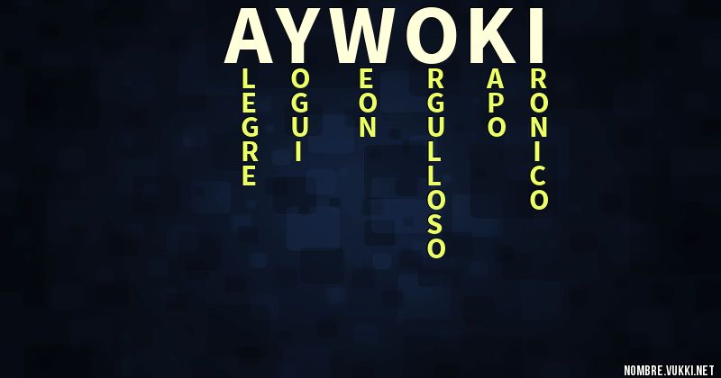 Acróstico aywoki