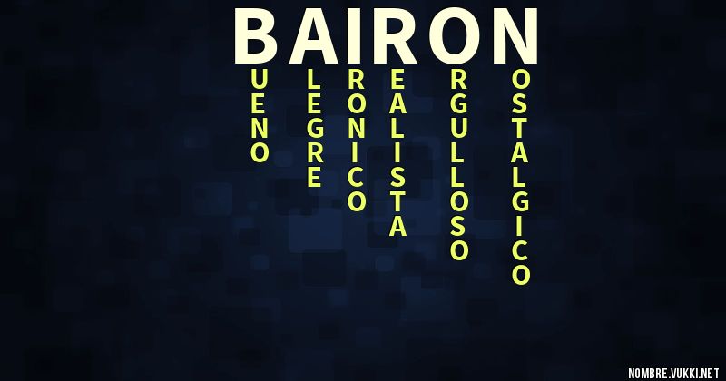 Acróstico bairon