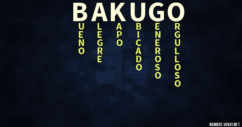 Acróstico bakugo