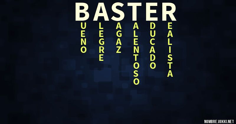 Acróstico baster