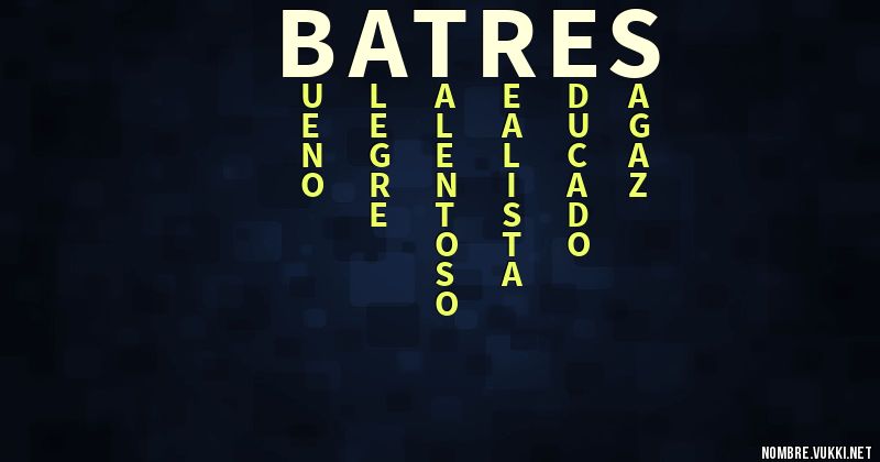 Acróstico batres