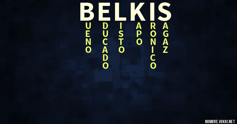 Acróstico belkis