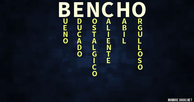 Acróstico bencho