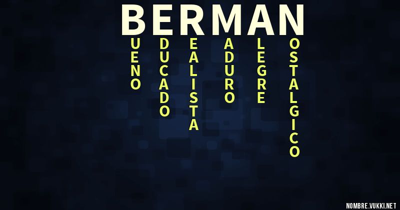 Acróstico berman