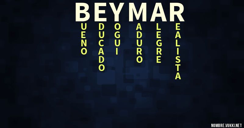 Acróstico beymar