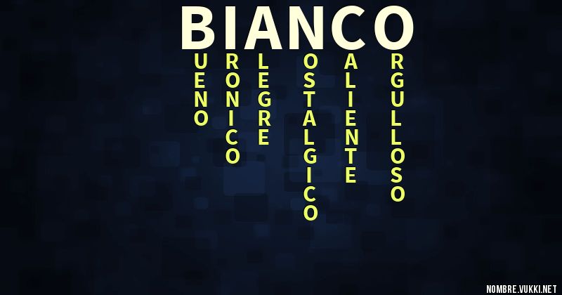 Acróstico bianco