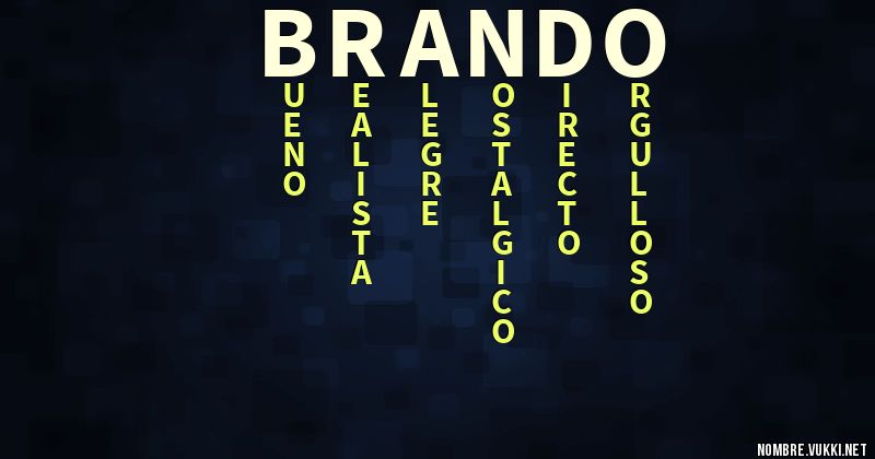 Acróstico brando