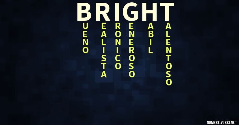 Acróstico bright