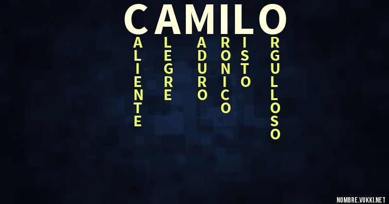 Acróstico camílo