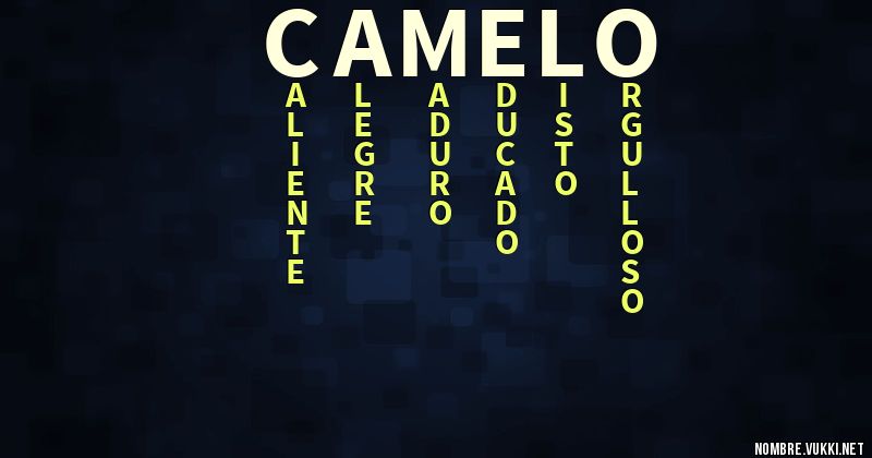 Acróstico camelo