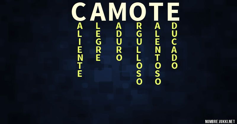 Acróstico camote