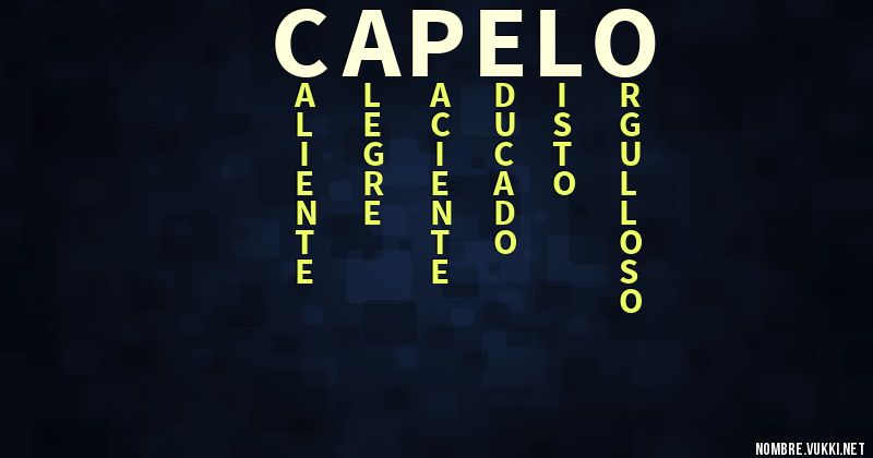 Acróstico capelo