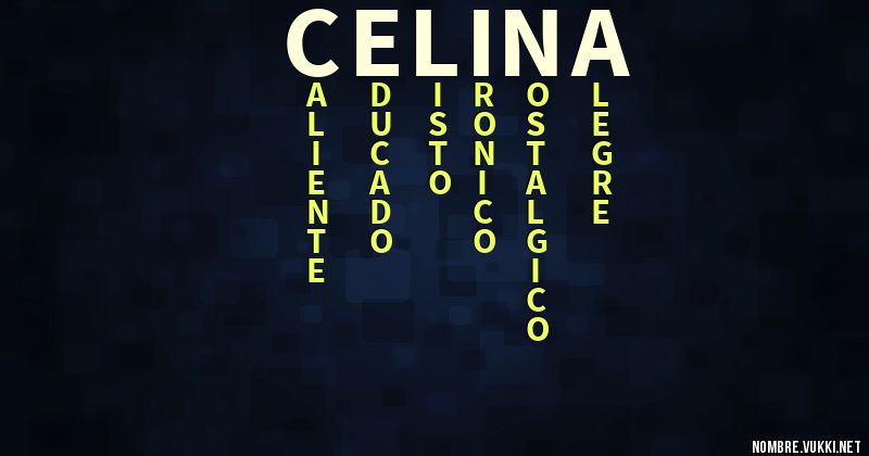 Acróstico celina