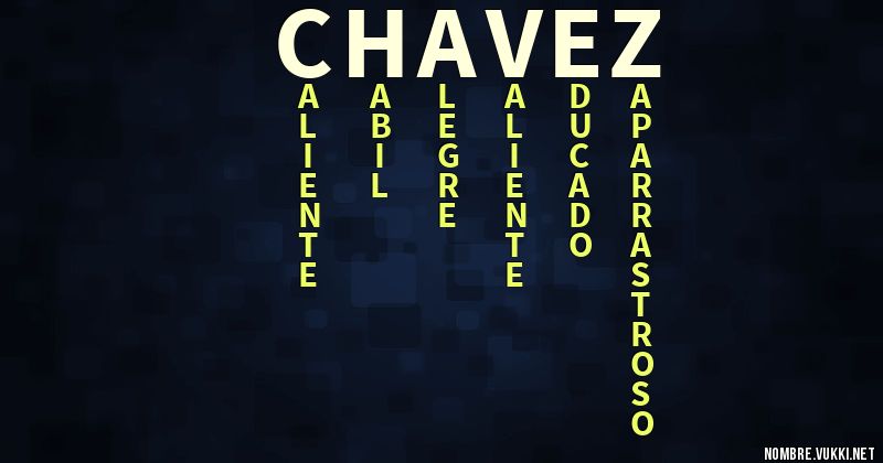 Acróstico chávez