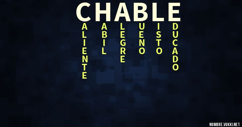 Acróstico chable