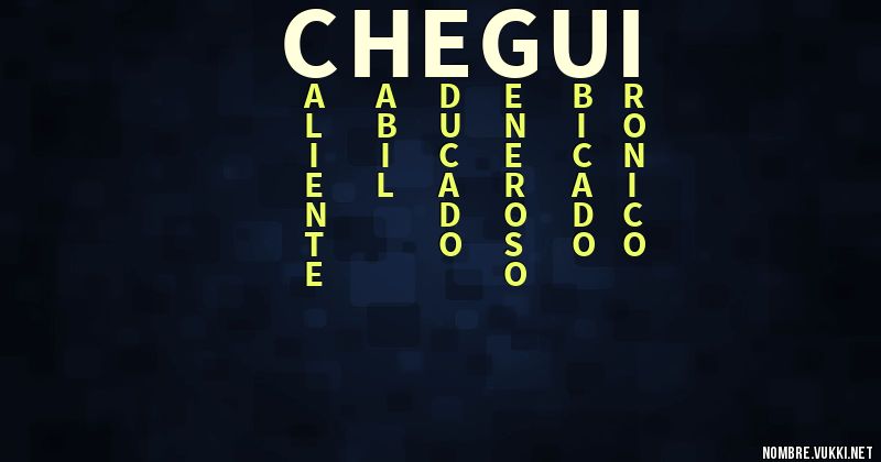 Acróstico chegui