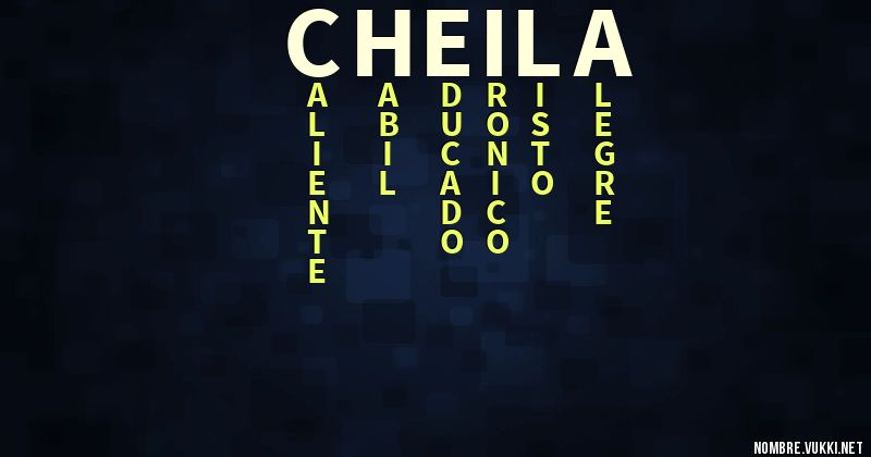 Acróstico cheila