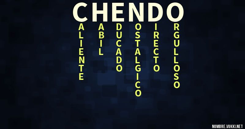 Acróstico chendo