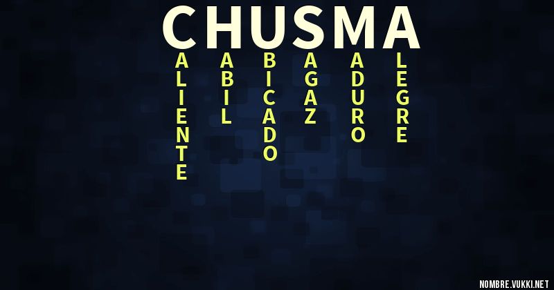 Acróstico chusma