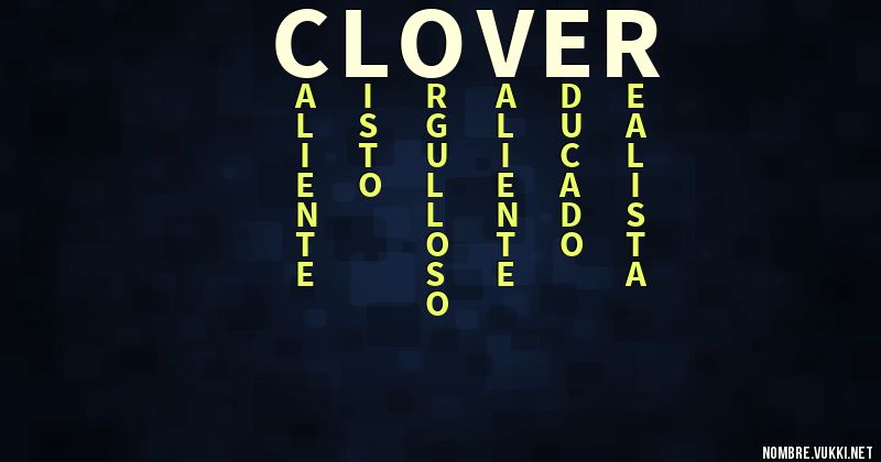 Acróstico clover