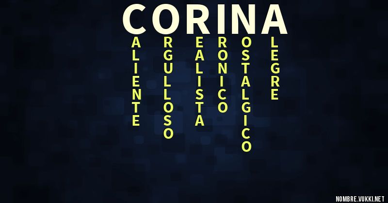 Acróstico corina